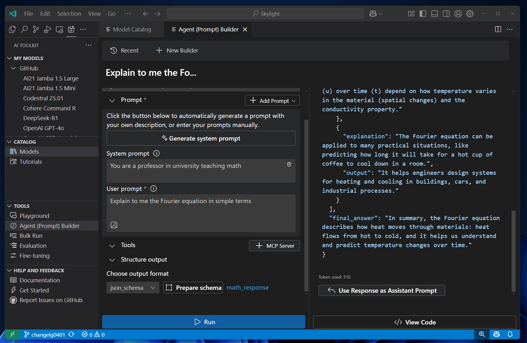 Animated GIF showing the generated Python code