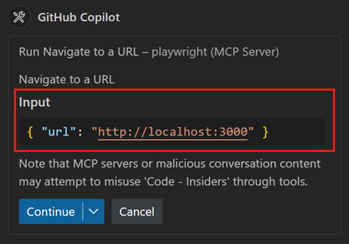 MCP Tool Input Parameters